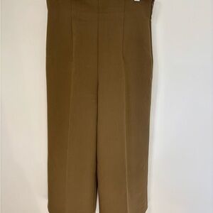 Zara Ribcage Cropped Wide-Leg Pants
